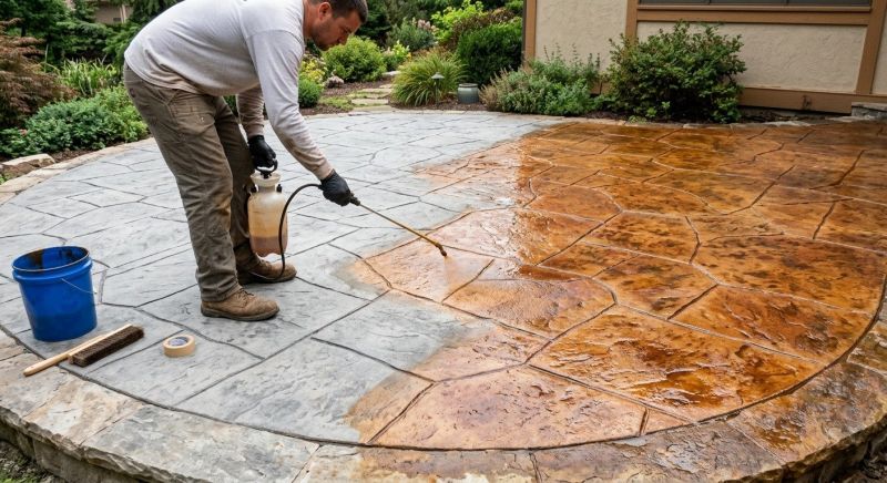 Cement Staining in Dallas, TX