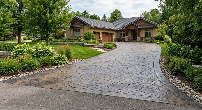 Concrete Driveway Staining in Frisco, TX