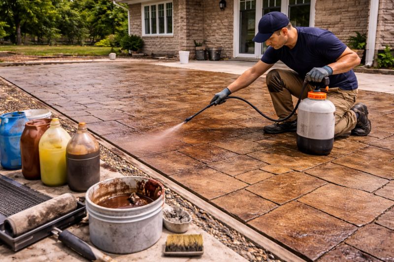 Concrete Floor Staining in Corpus Christi, TX