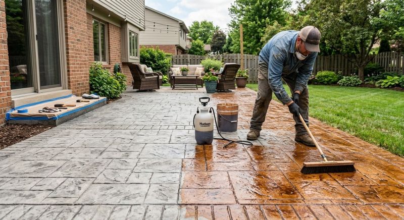 Concrete Patio Finishing in Fort Worth, TX