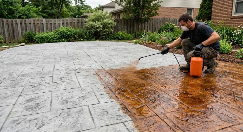 Concrete Patio Finishing in Frisco, TX