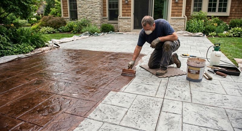 Concrete Staining Service in Frisco, TX