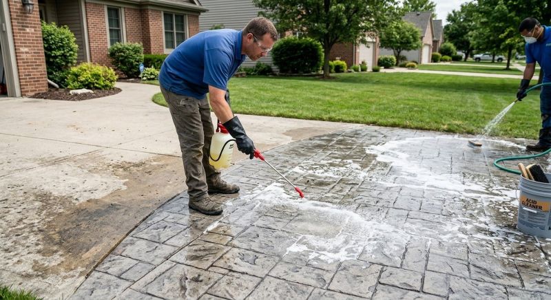 Driveway Acid Washing in Dallas, TX