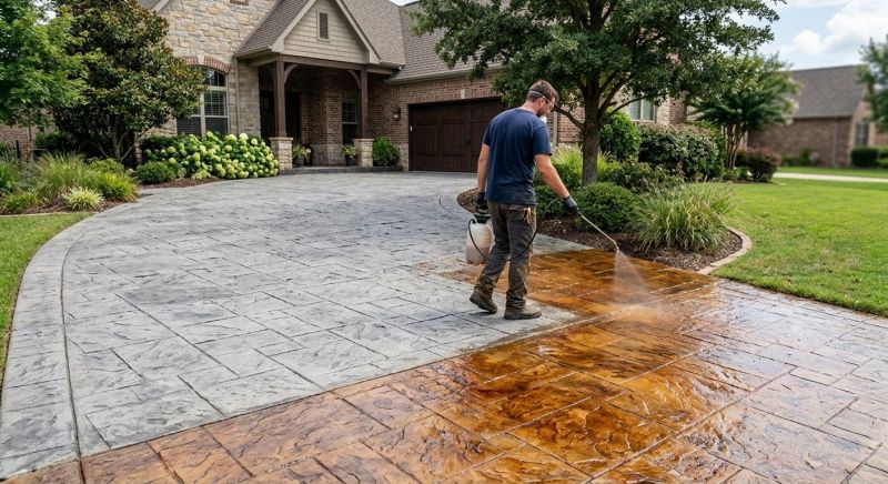 Driveway Refinishing in Dallas, TX