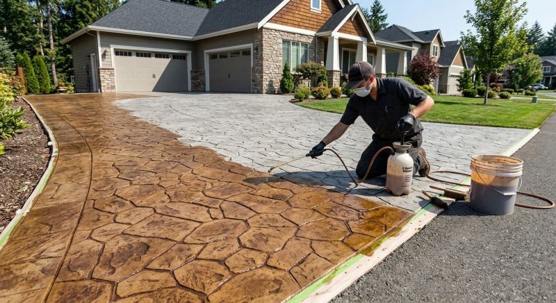 Driveway Staining in Fort Worth, TX