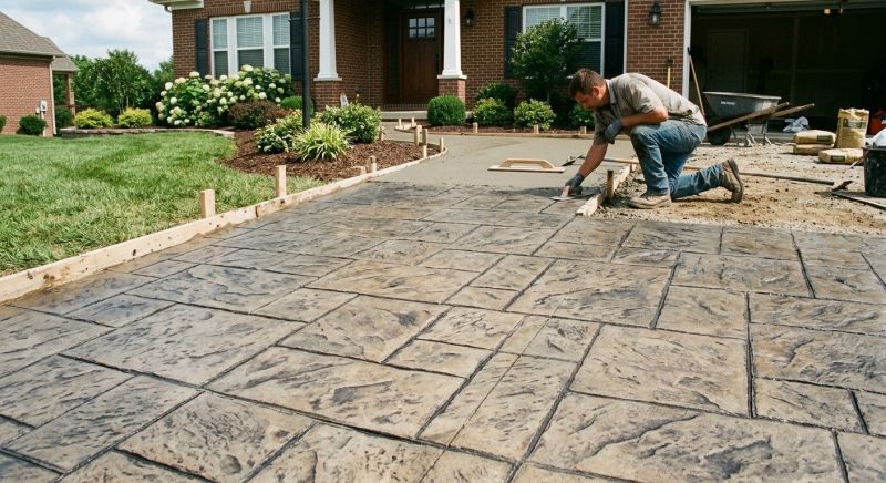 Driveway Stamping in Fort Worth, TX