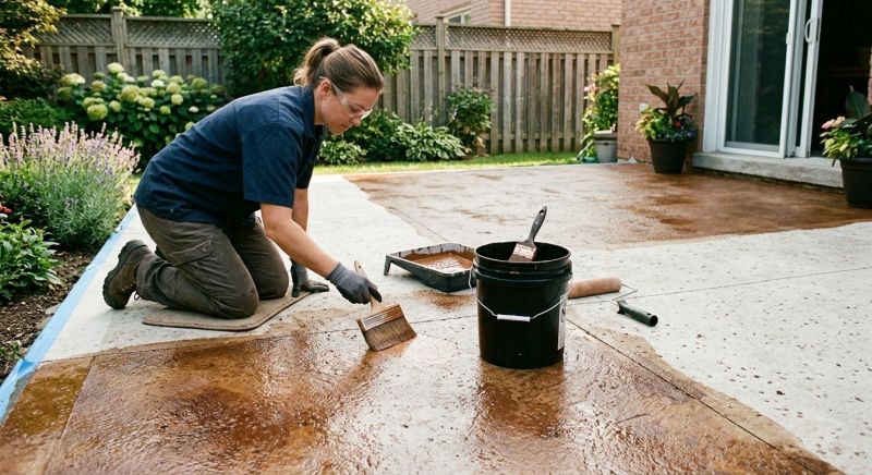 Interior Concrete Staining in Fort Worth, TX