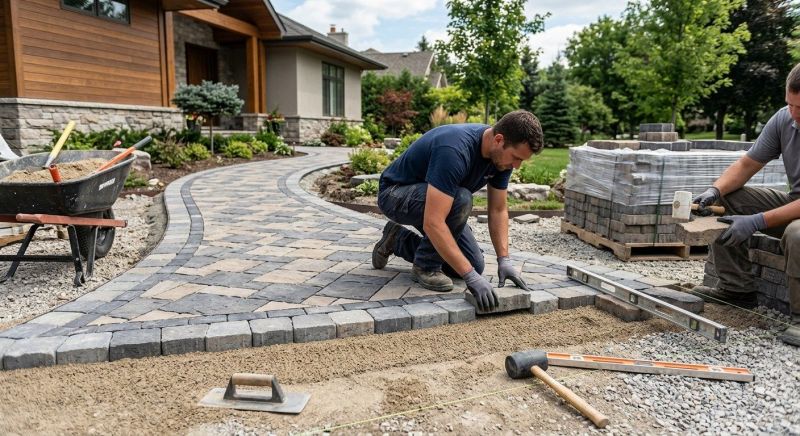 Limestone Pavers Installation in Fairfield County, CT