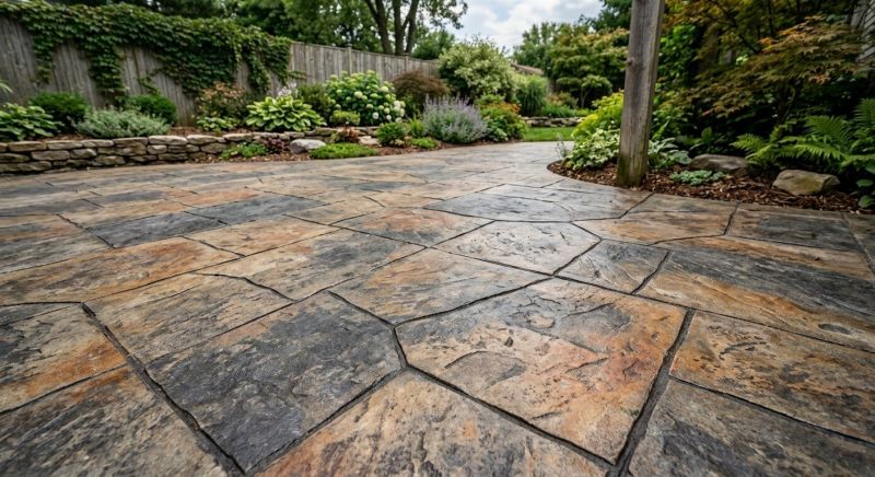 Patio Overlay Installation in Dallas, TX