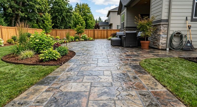 Patio Stamping in Frisco, TX