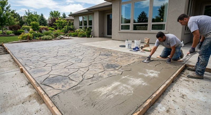 Stamped Concrete Construction in Frisco, TX