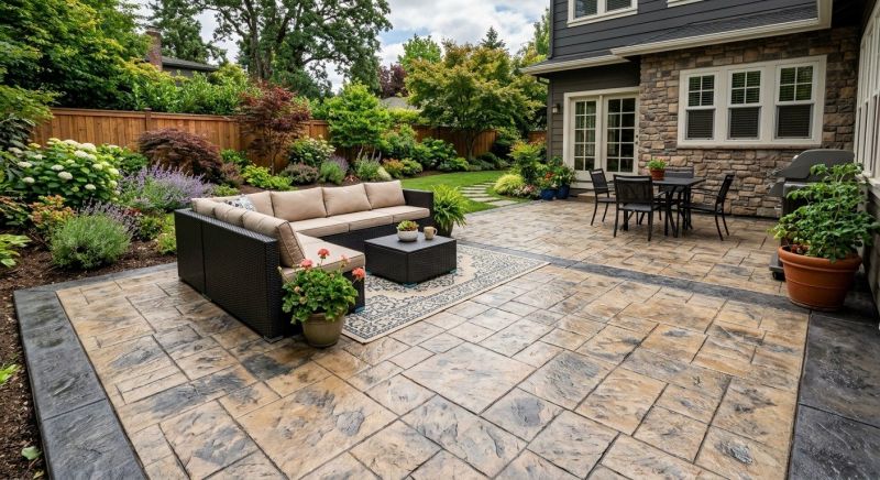 Stamped Concrete Resurfacing in Dallas, TX
