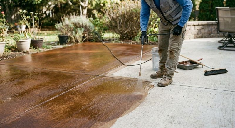Tinted Concrete Installation in Corpus Christi, TX